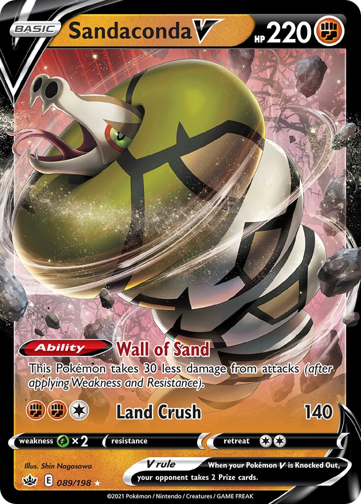 Sandaconda V 089/198 — Chilling Reign (English Pokémon TCG card)