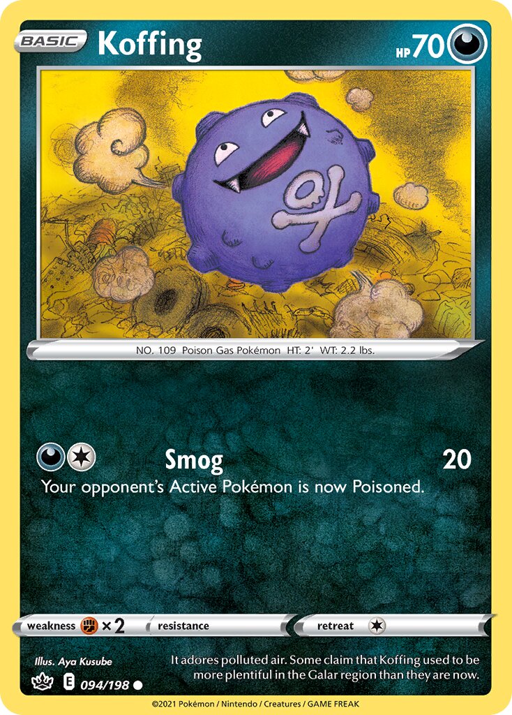 Koffing 094/198 — Chilling Reign (English Pokémon TCG card)