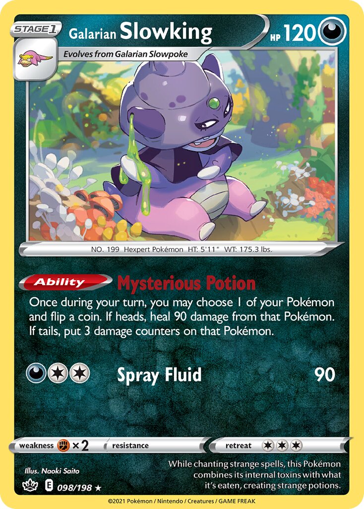 Galarian Slowking 098/198 — Chilling Reign (English Pokémon TCG card)