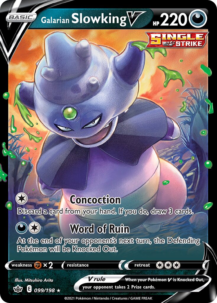 Galarian Slowking V 099/198 — Chilling Reign (English Pokémon TCG card)