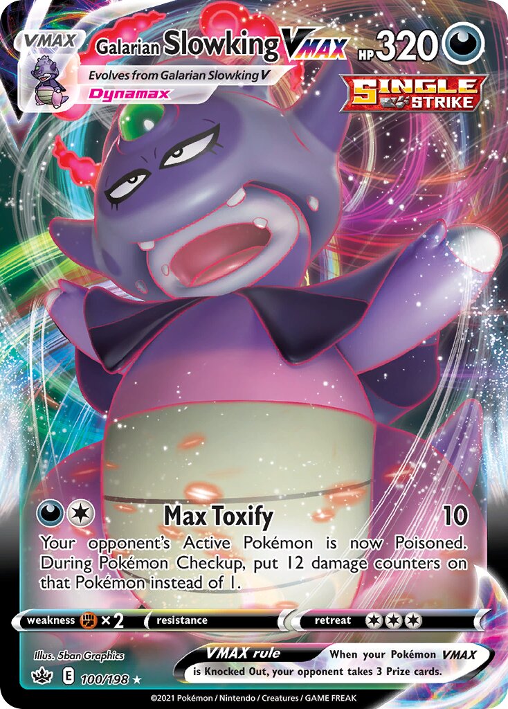 Galarian Slowking VMAX 100/198 — Chilling Reign (English Pokémon TCG card)