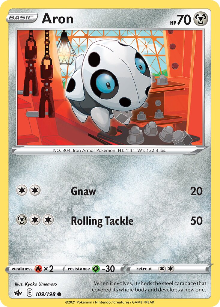 Aron 109/198 — Chilling Reign (English Pokémon TCG card)