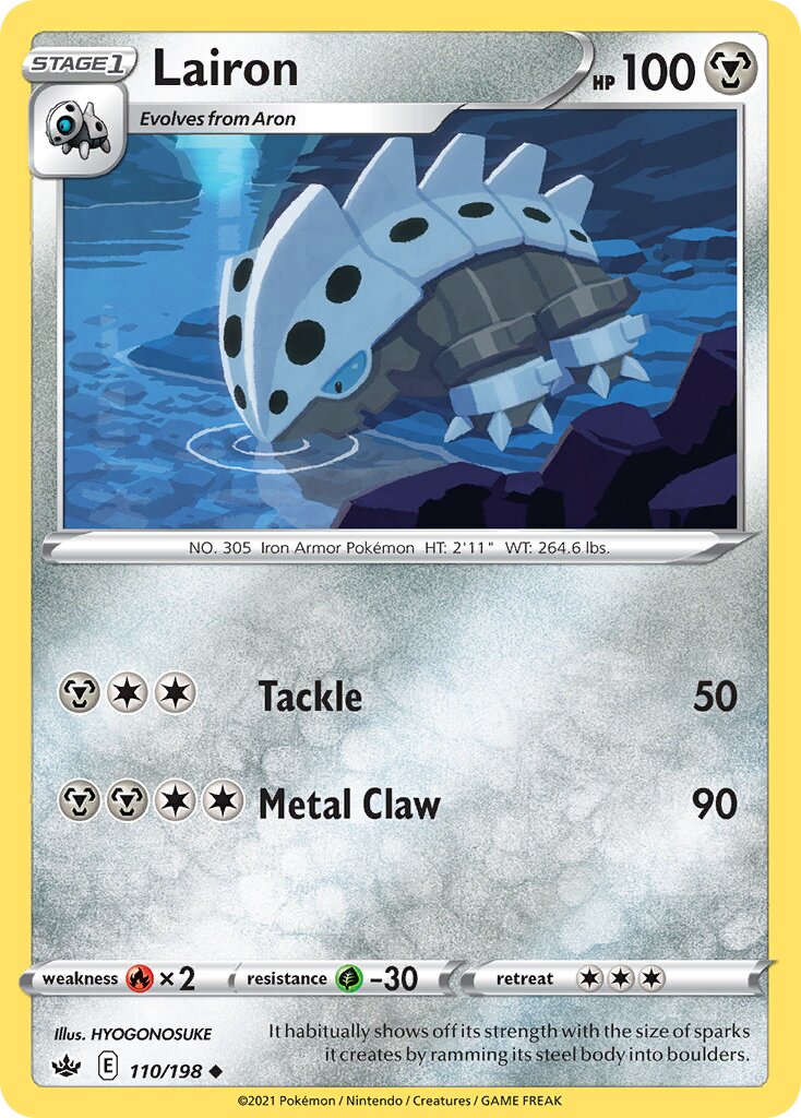 Lairon 110/198 — Chilling Reign (English Pokémon TCG card)