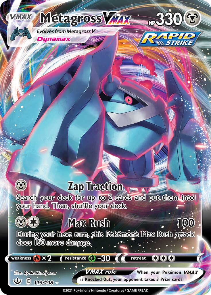 Metagross VMAX 113/198 — Chilling Reign (English Pokémon TCG card)