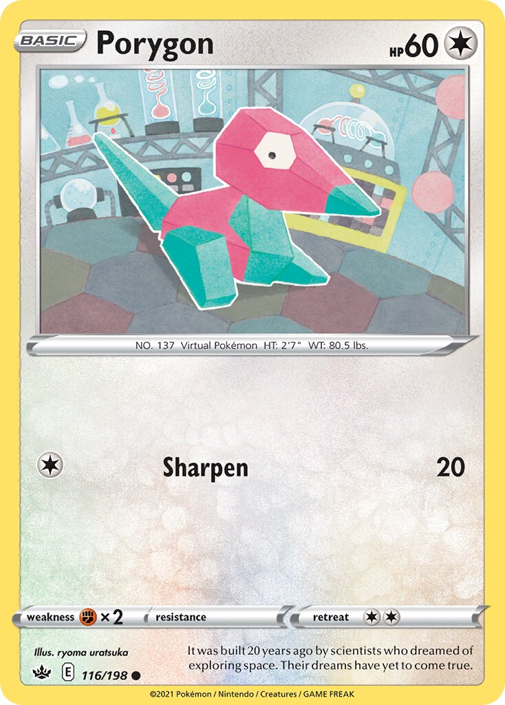 Porygon 116/198 — Chilling Reign (English Pokémon TCG card)