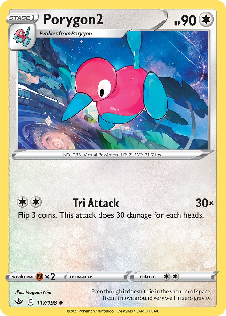 Porygon2 117/198 — Chilling Reign (English Pokémon TCG card)