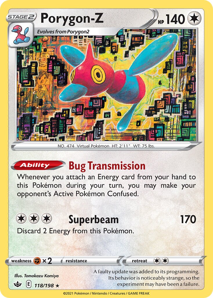Porygon-Z 118/198 — Chilling Reign (English Pokémon TCG card)