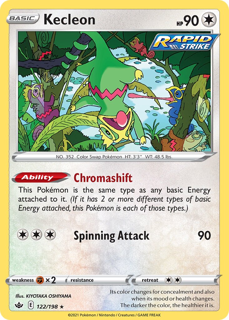 Kecleon 122/198 — Chilling Reign (English Pokémon TCG card)