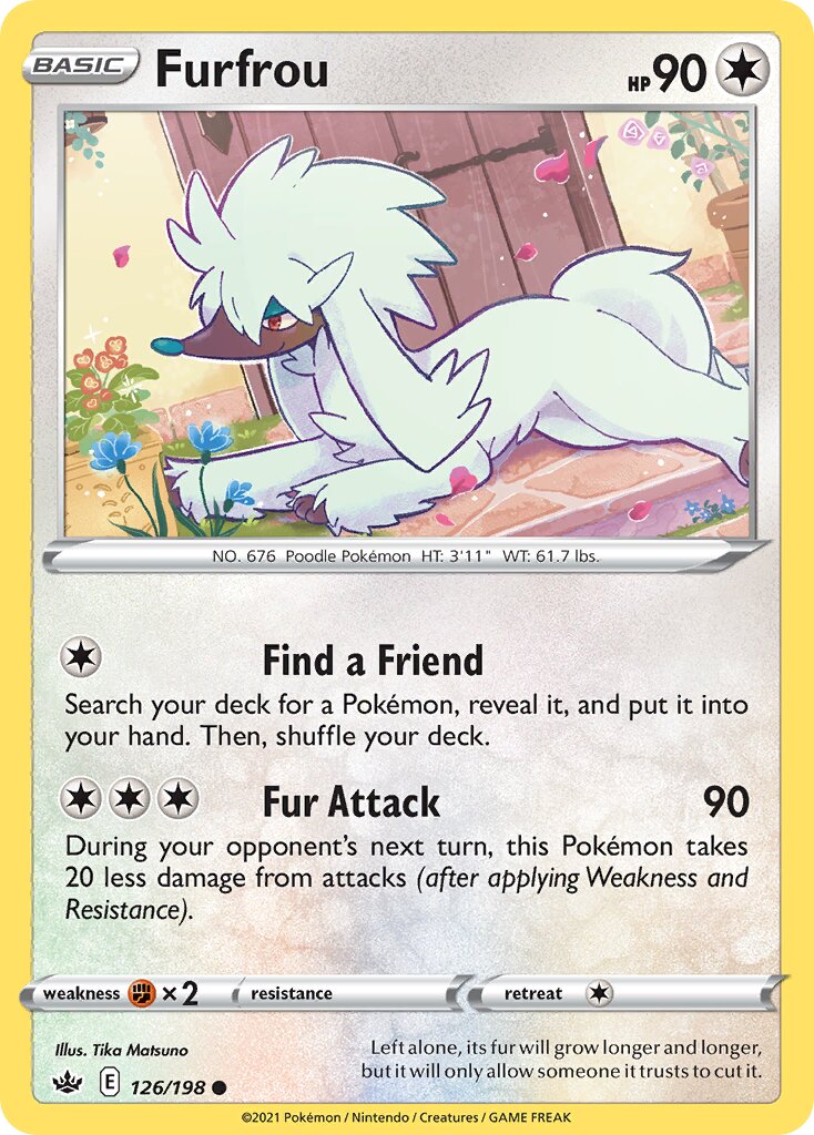 Furfrou 126/198 — Chilling Reign (English Pokémon TCG card)