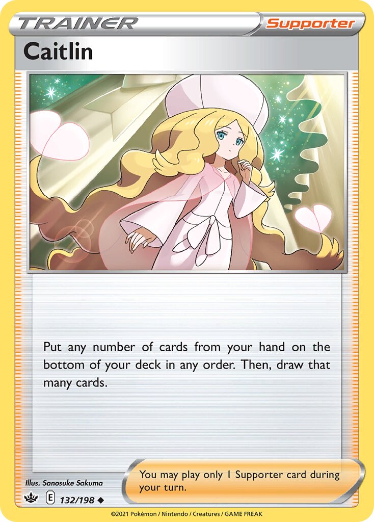 Caitlin 132/198 — Chilling Reign (English Pokémon TCG card)
