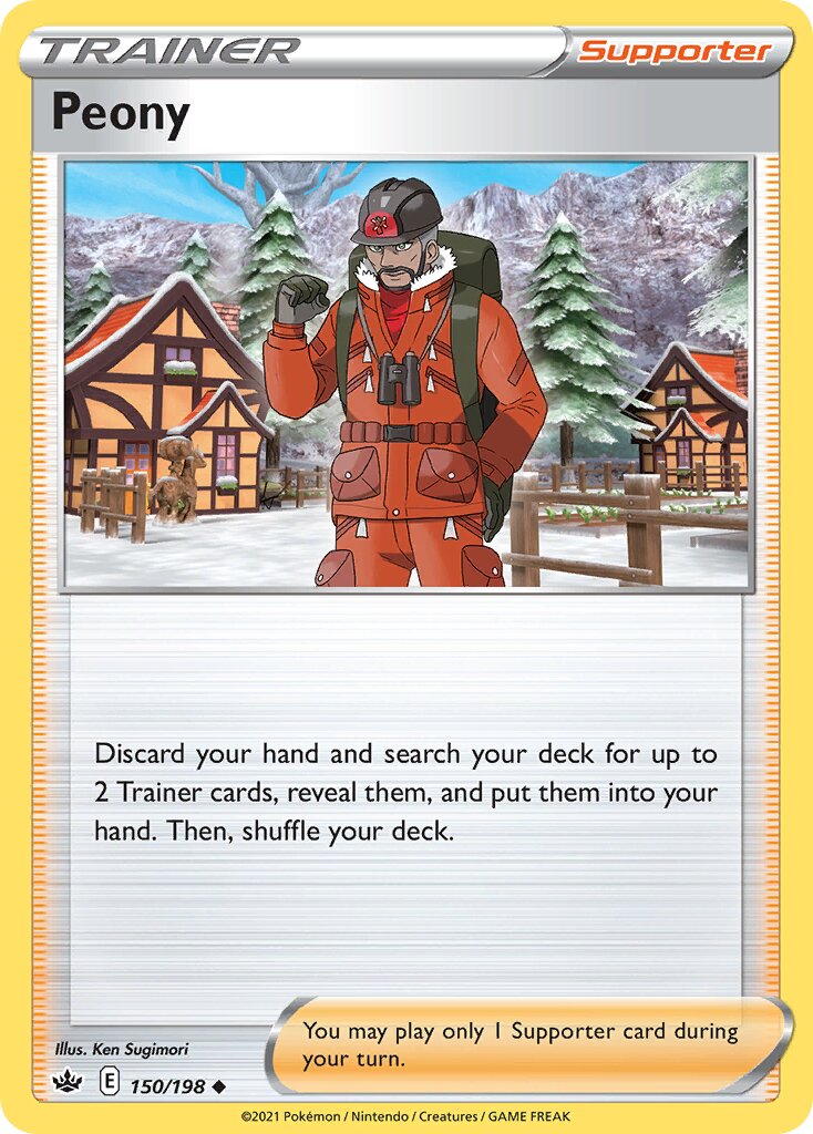 Peony 150/198 — Chilling Reign (English Pokémon TCG card)