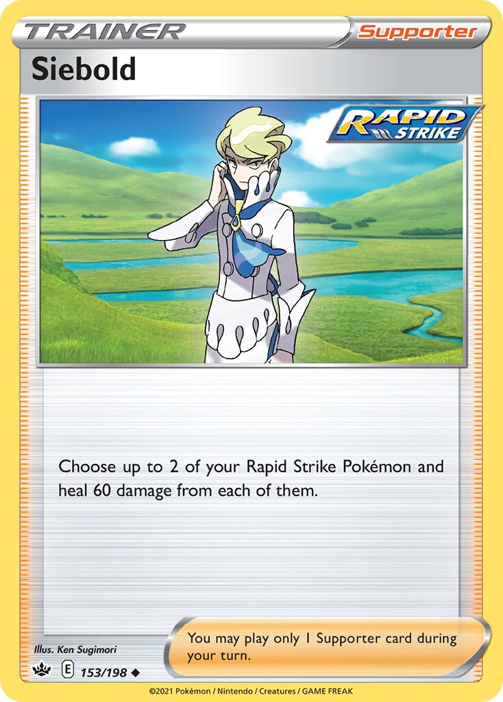 Siebold 153/198 — Chilling Reign (English Pokémon TCG card)