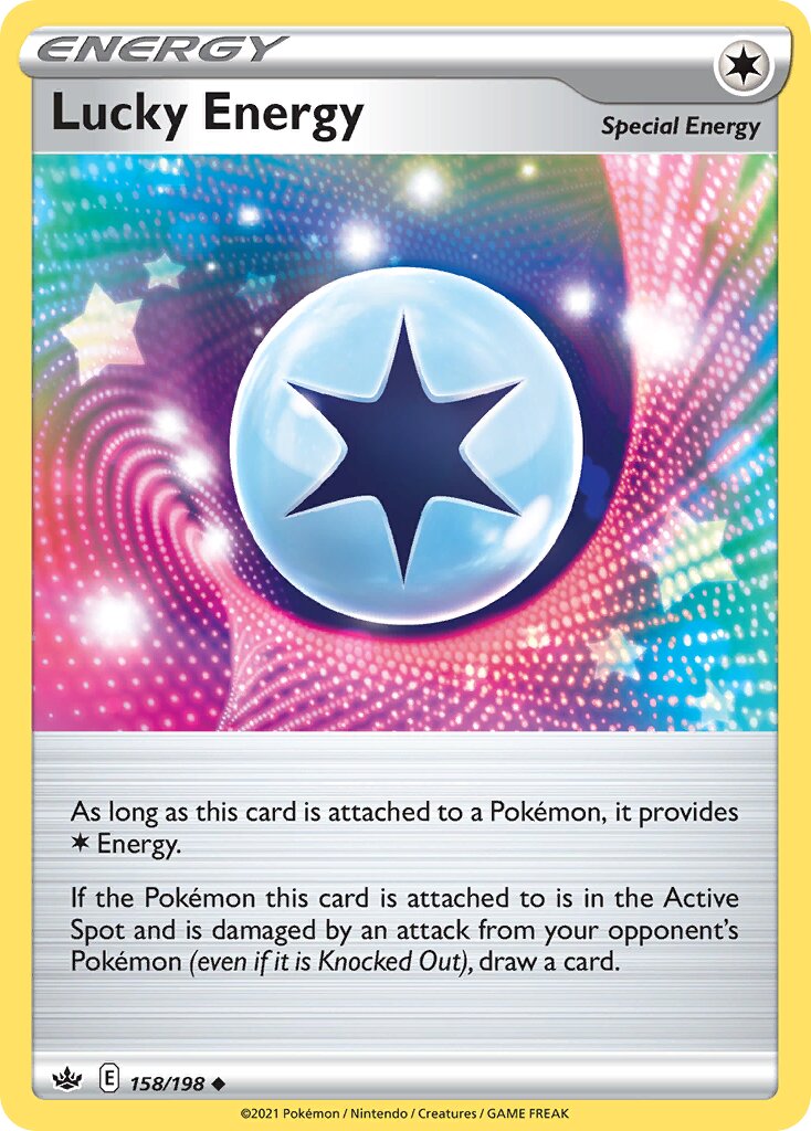 Lucky Energy 158/198 — Chilling Reign (English Pokémon TCG card)