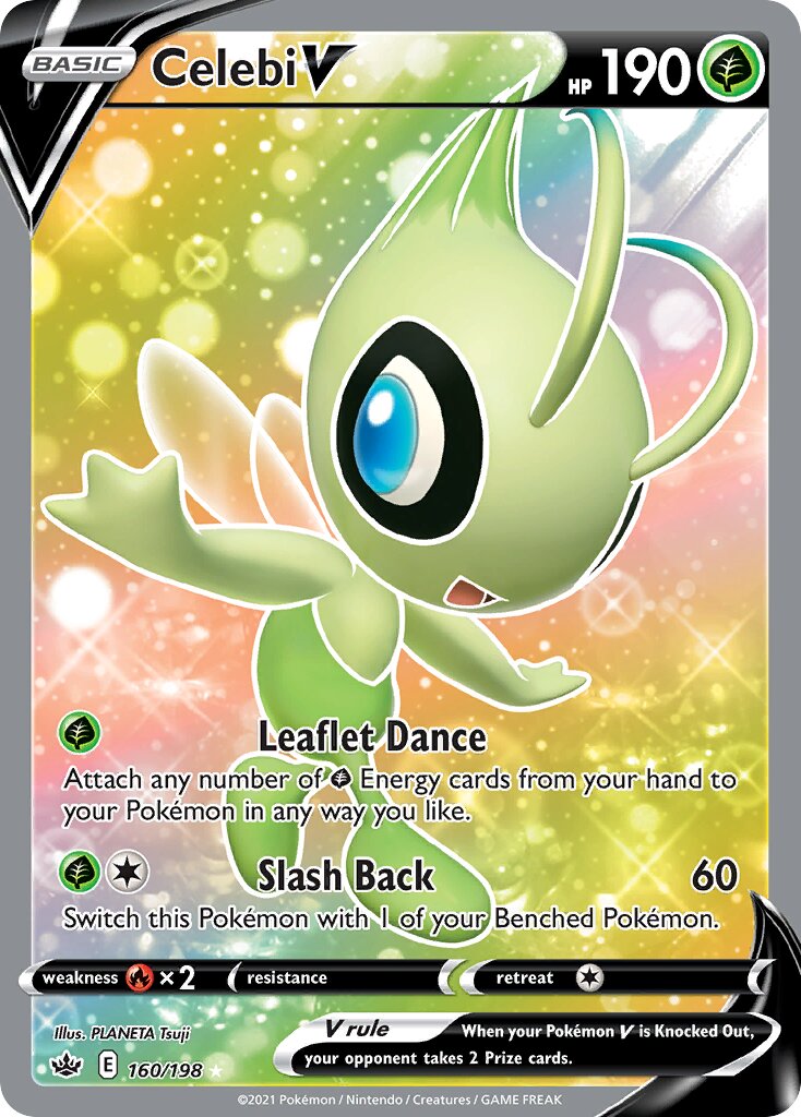 Celebi V 160/198 — Chilling Reign (English Pokémon TCG card)