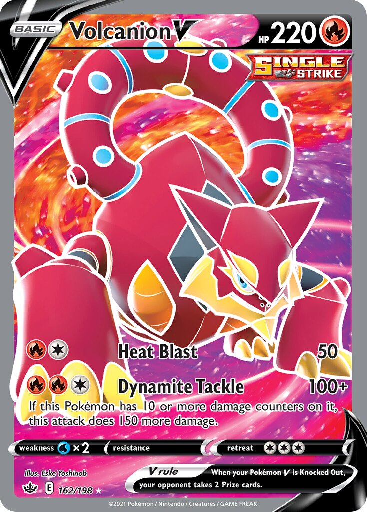 Volcanion V 162/198 — Chilling Reign (English Pokémon TCG card)