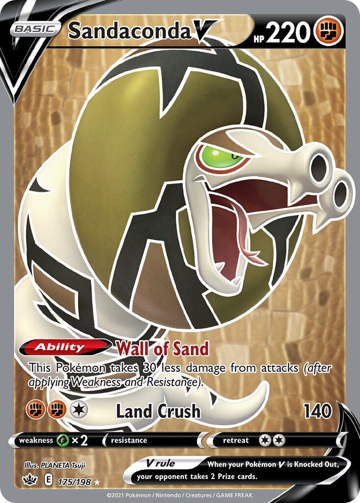 Sandaconda V 175/198 — Chilling Reign (English Pokémon TCG card)