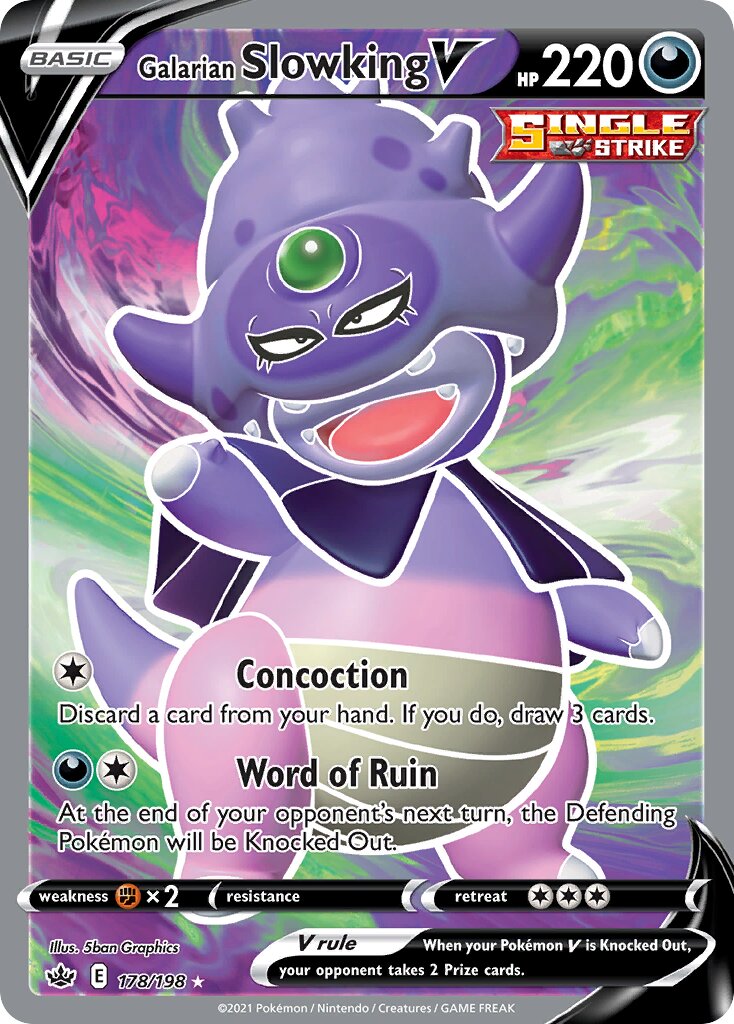 Galarian Slowking V 178/198 — Chilling Reign (English Pokémon TCG card)