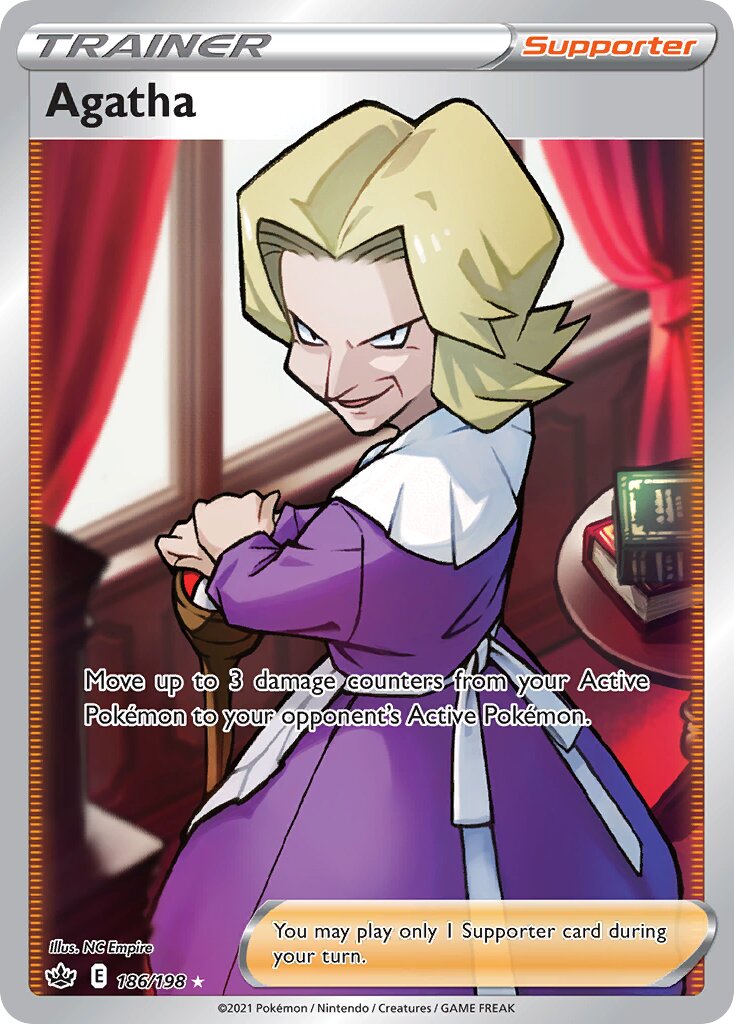 Agatha 186/198 — Chilling Reign (English Pokémon TCG card)