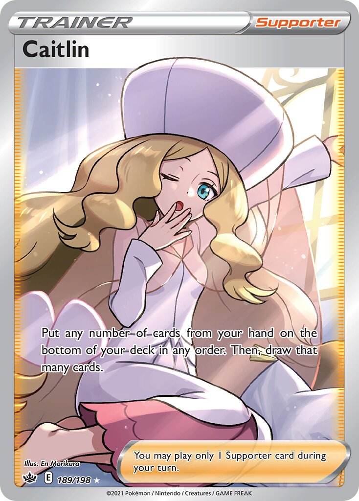Caitlin 189/198 — Chilling Reign (English Pokémon TCG card)