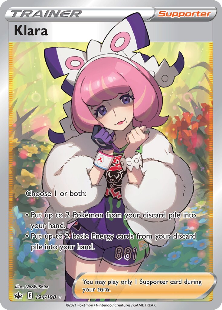 Klara 194/198 — Chilling Reign (English Pokémon TCG card)