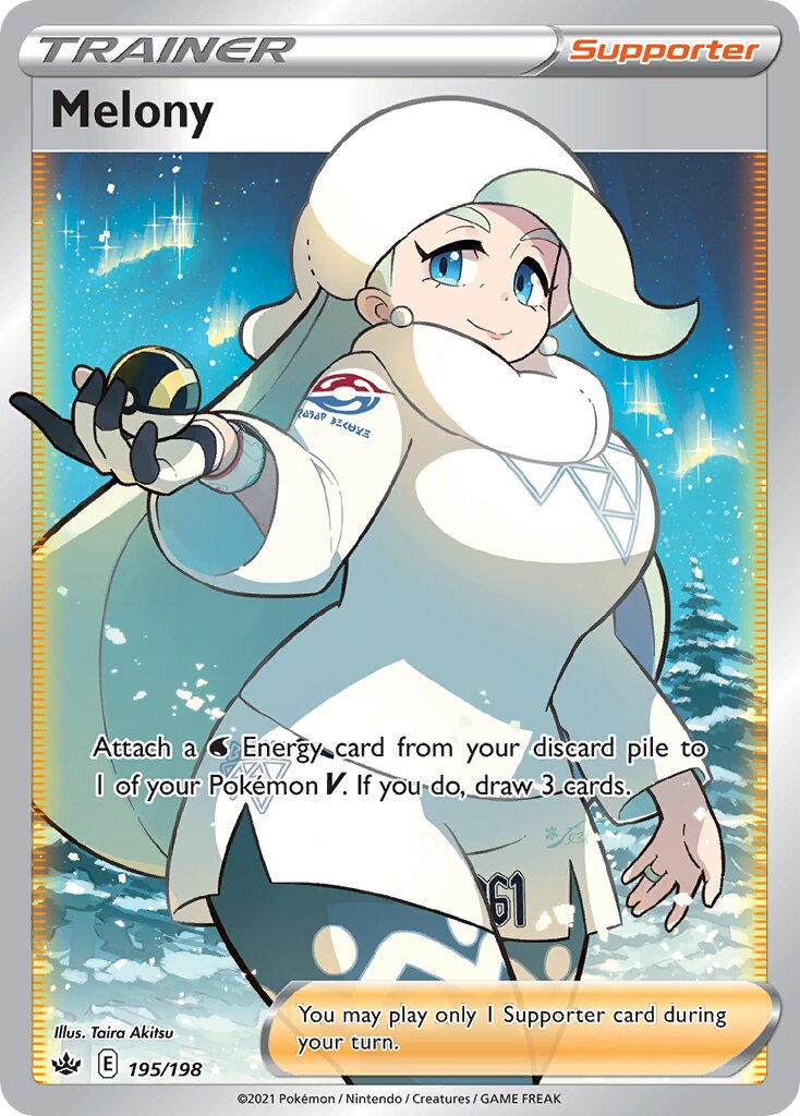 Melony 195/198 — Chilling Reign (English Pokémon TCG card)