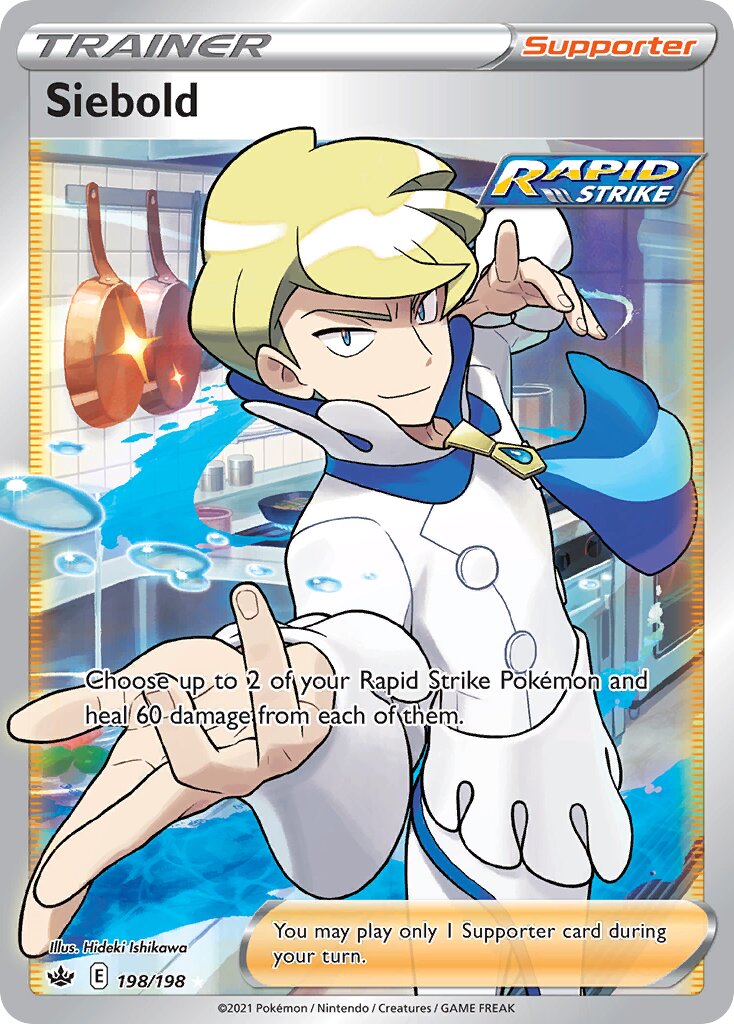 Siebold 198/198 — Chilling Reign (English Pokémon TCG card)