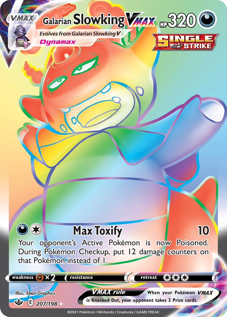 Galarian Slowking VMAX 207/198 — Chilling Reign (English Pokémon TCG card)