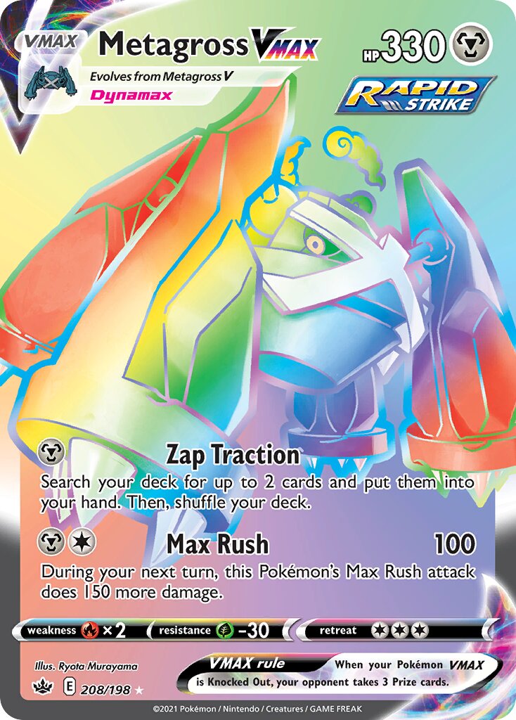 Metagross VMAX 208/198 — Chilling Reign (English Pokémon TCG card)