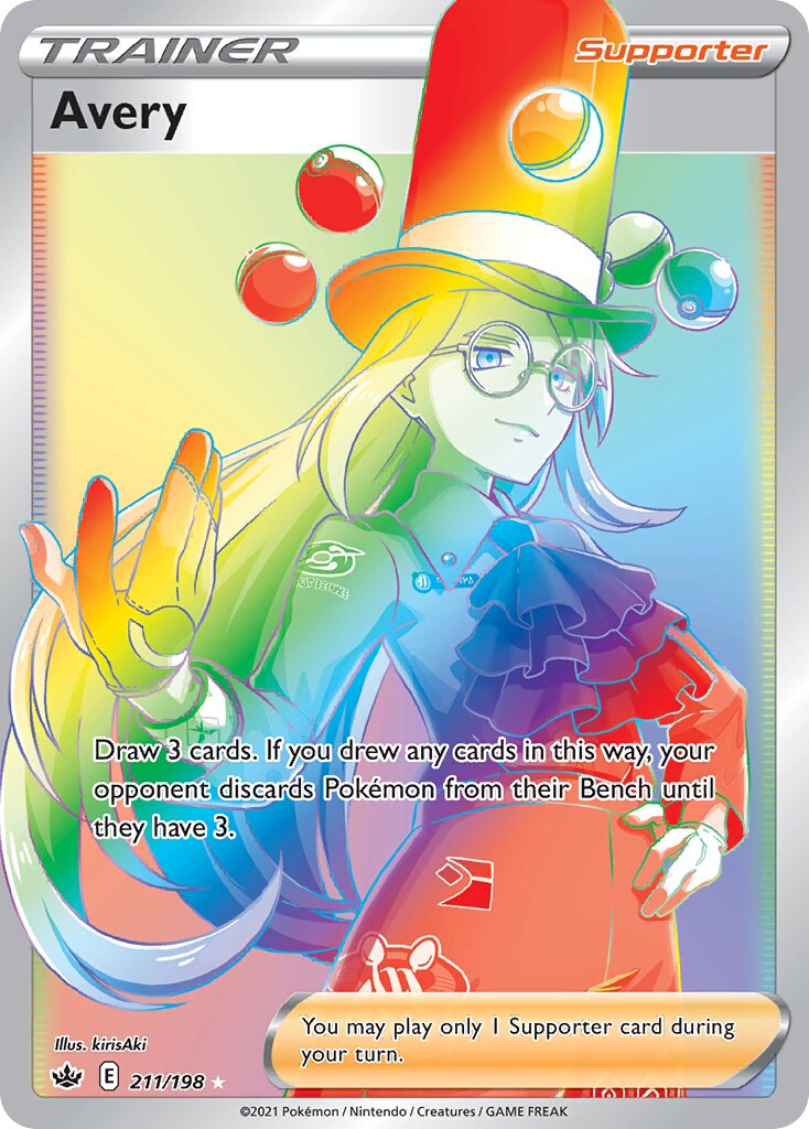 Avery 211/198 — Chilling Reign (English Pokémon TCG card)