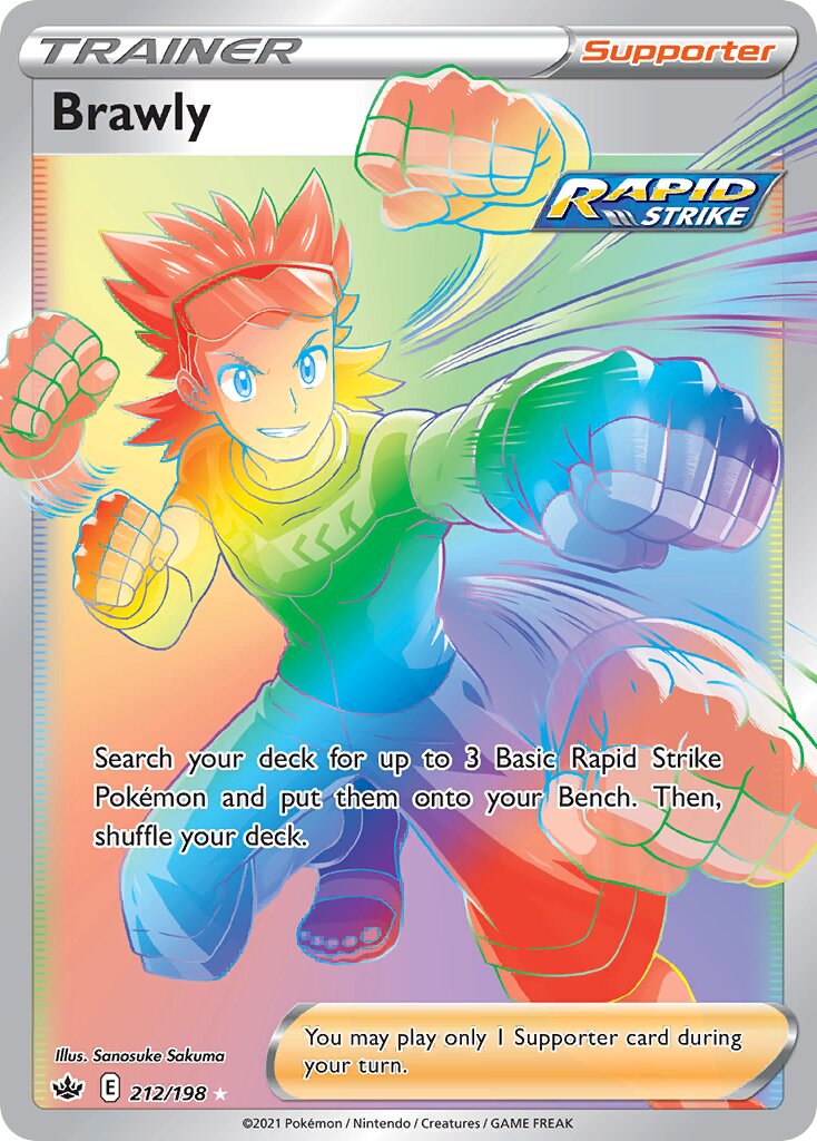 Brawly 212/198 — Chilling Reign (English Pokémon TCG card)