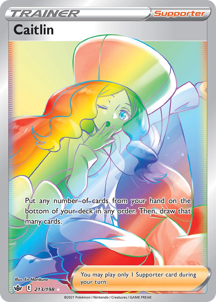 Caitlin 213/198 — Chilling Reign (English Pokémon TCG card)