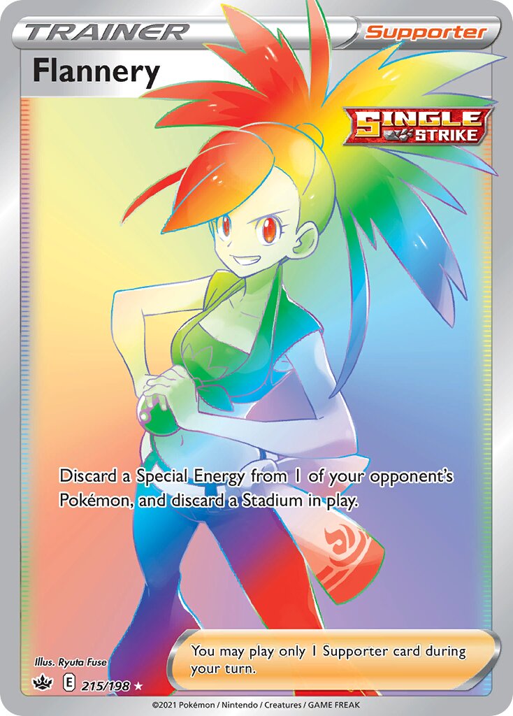 Flannery 215/198 — Chilling Reign (English Pokémon TCG card)