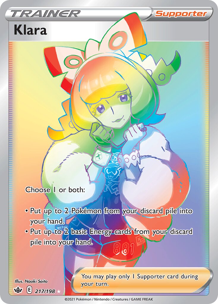Klara 217/198 — Chilling Reign (English Pokémon TCG card)