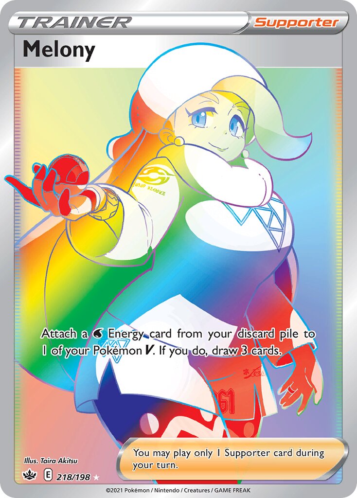 Melony 218/198 — Chilling Reign (English Pokémon TCG card)