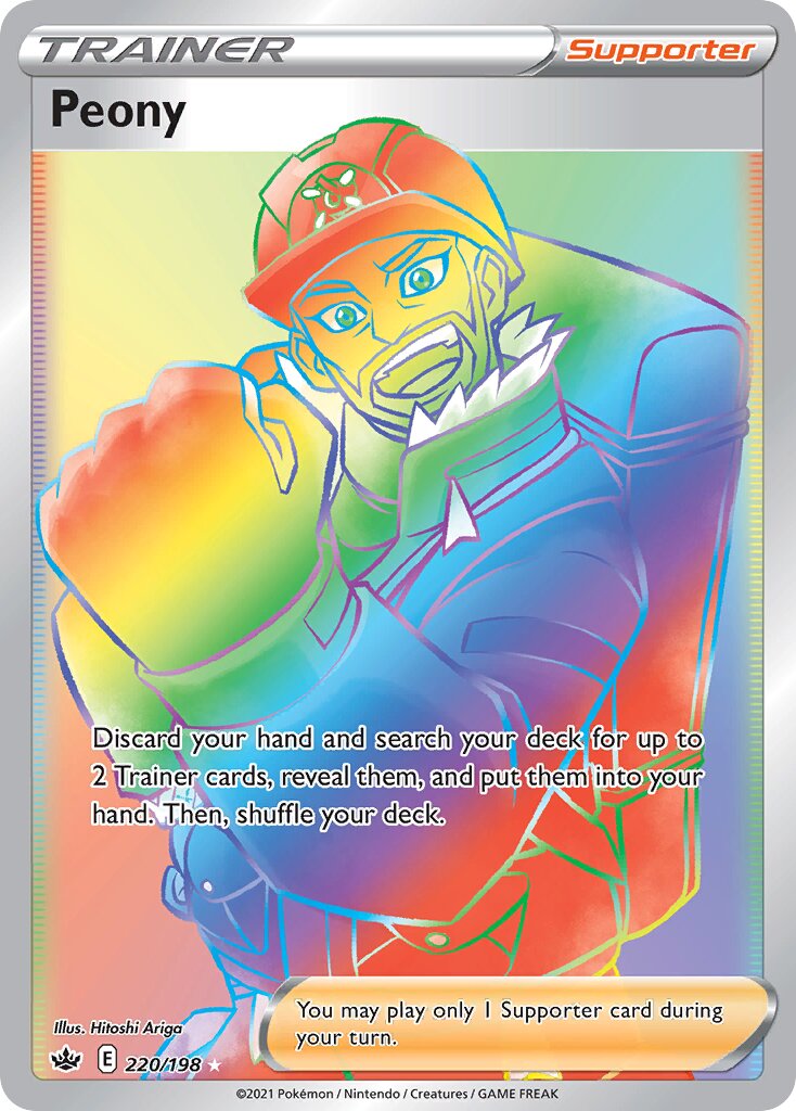 Peony 220/198 — Chilling Reign (English Pokémon TCG card)