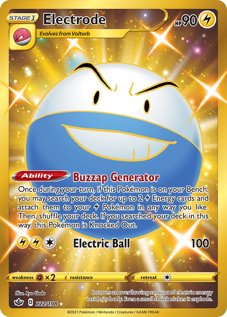 Electrode 222/198 — Chilling Reign (English Pokémon TCG card)