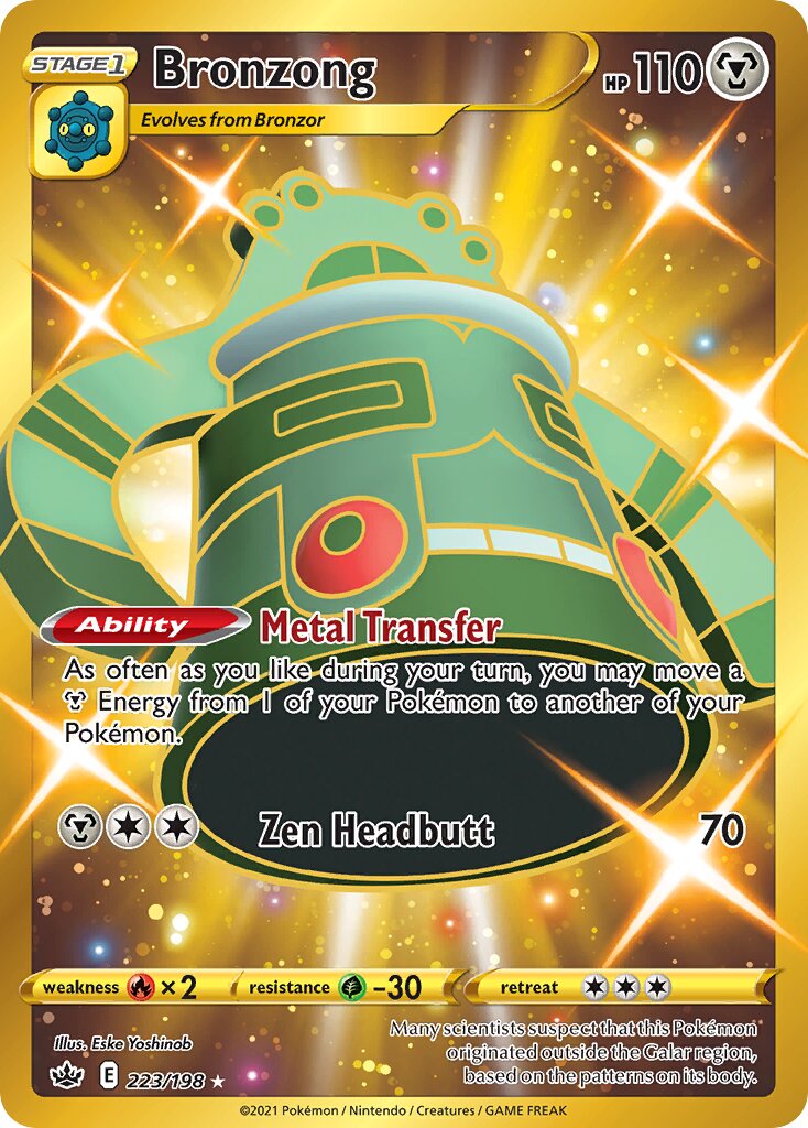 Bronzong 223/198 — Chilling Reign (English Pokémon TCG card)