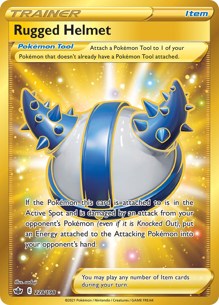 Rugged Helmet 228/198 — Chilling Reign (English Pokémon TCG card)