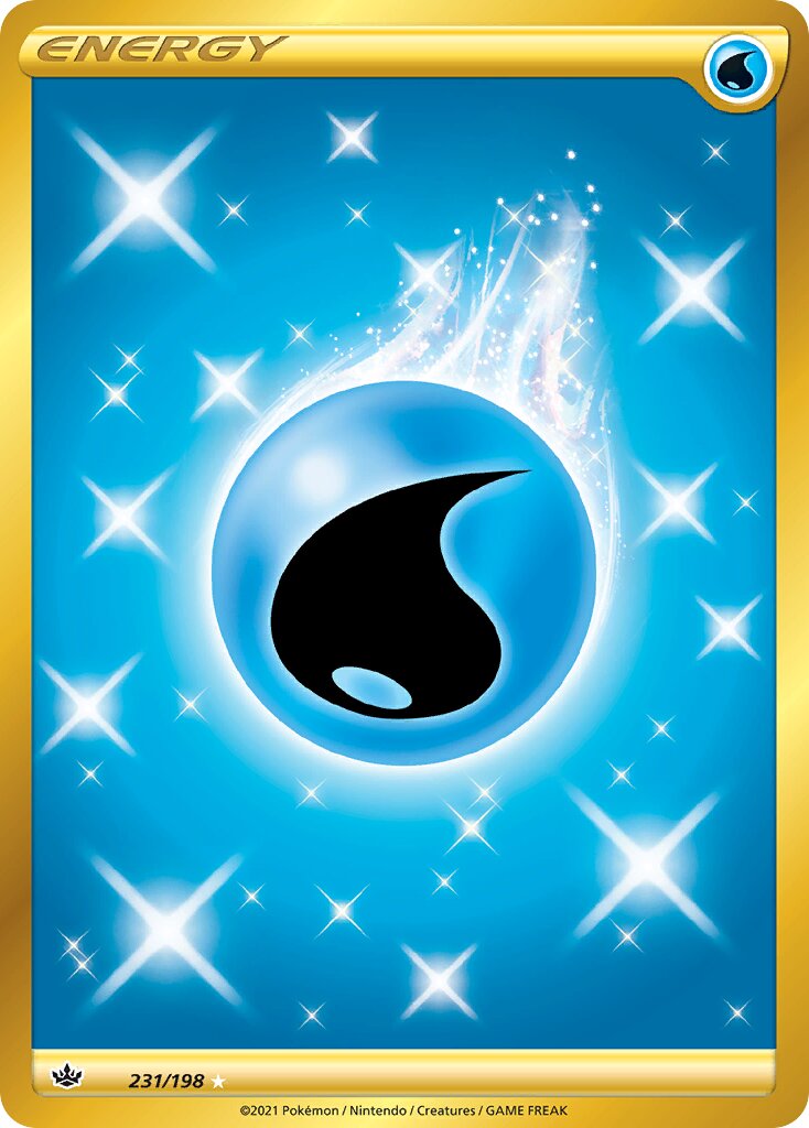 Water Energy 231/198 — Chilling Reign (English Pokémon TCG card)