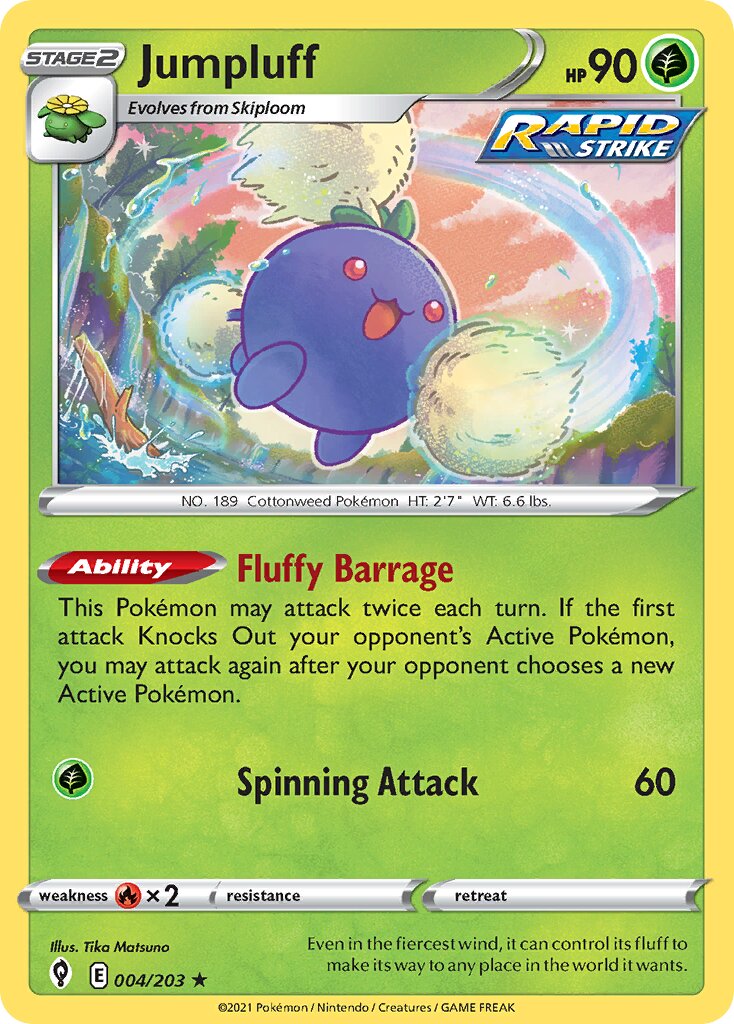 Jumpluff 004/203 — Evolving Skies (English Pokémon TCG card)