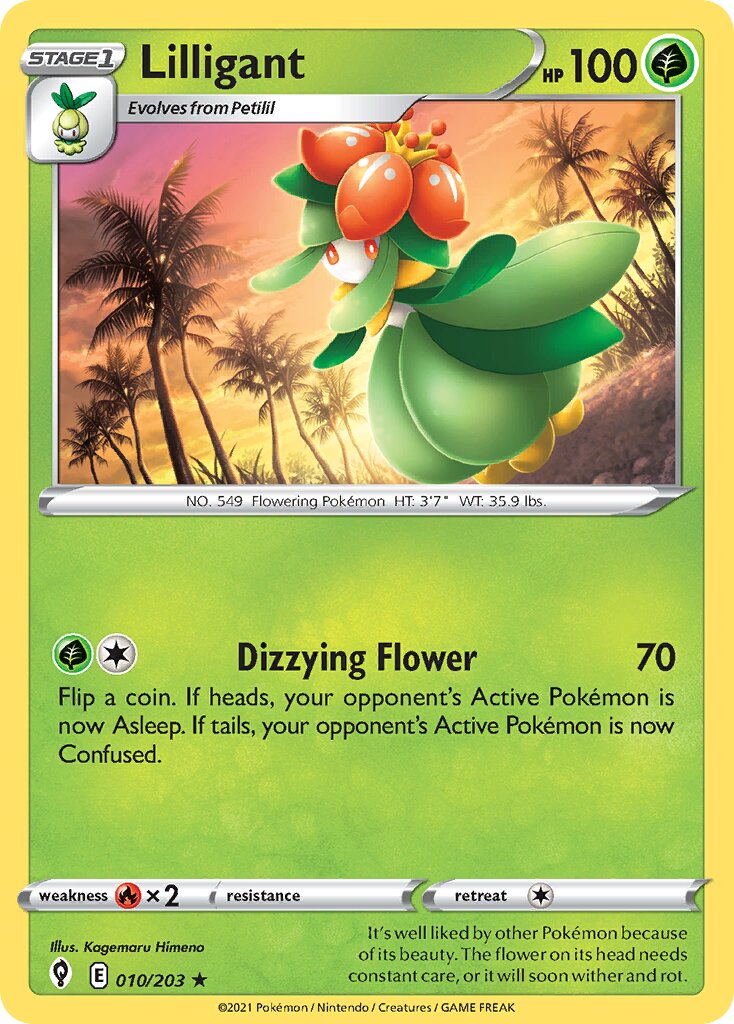 Lilligant 010/203 — Evolving Skies (English Pokémon TCG card)