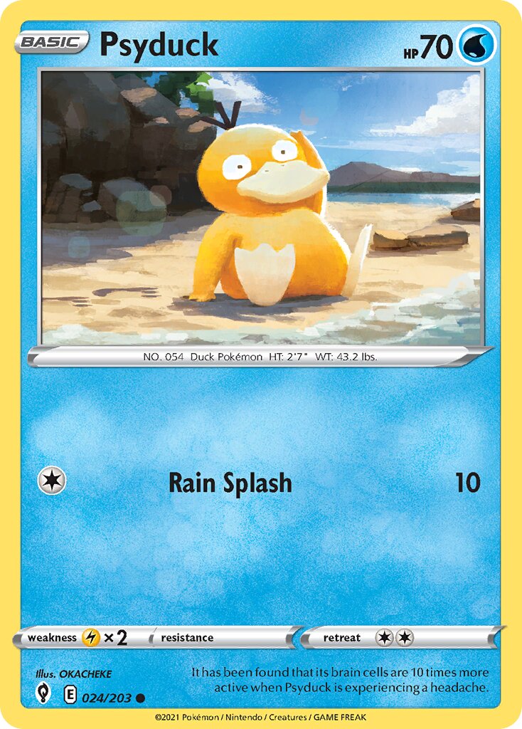 Psyduck 024/203 — Evolving Skies (English Pokémon TCG card)