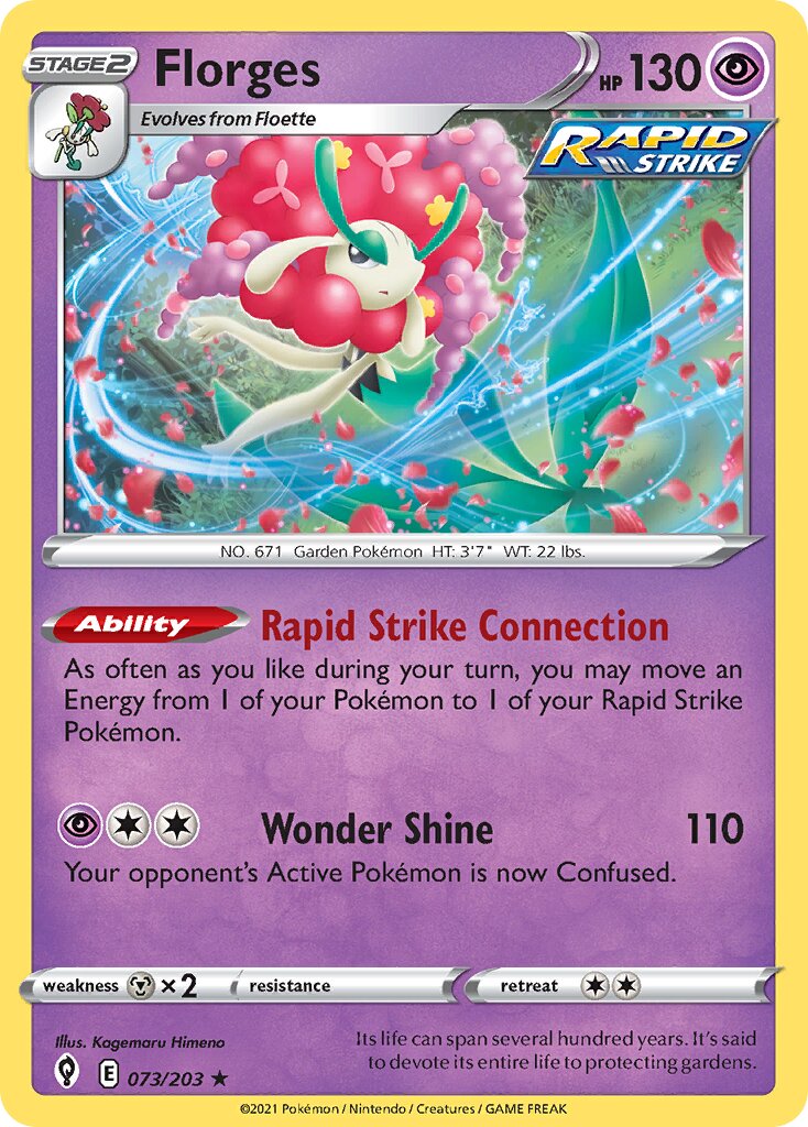 Florges 073/203 — Evolving Skies (English Pokémon TCG card)