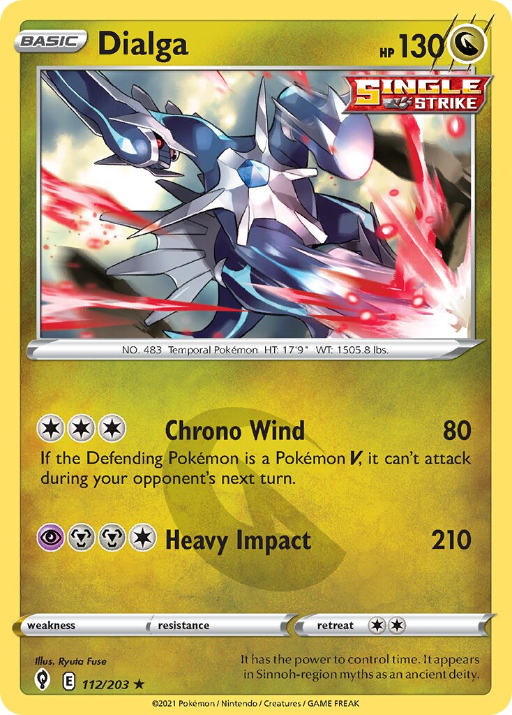 Dialga 112/203 — Evolving Skies (English Pokémon TCG card)