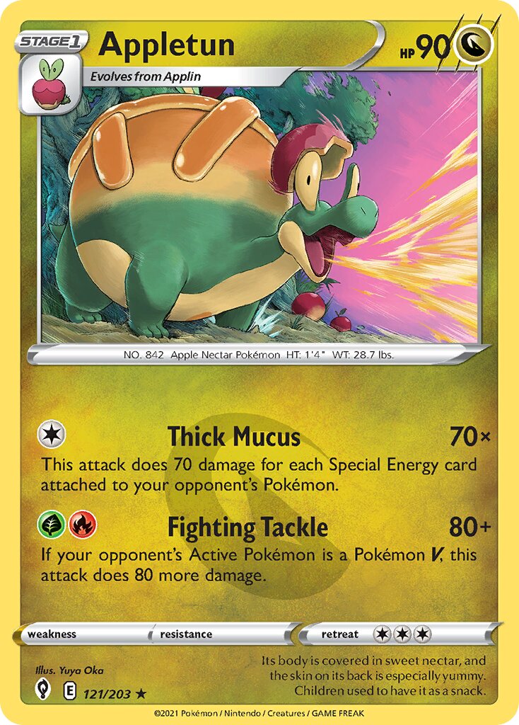 Appletun 121/203 — Evolving Skies (English Pokémon TCG card)