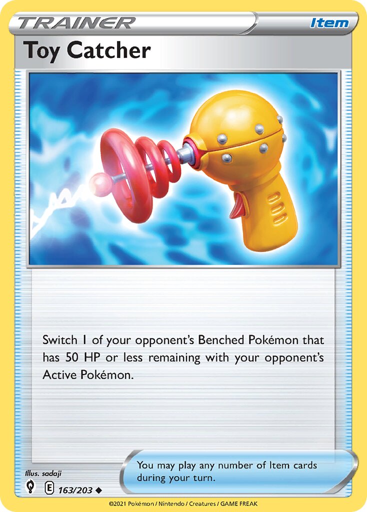 Toy Catcher 163/203 — Evolving Skies (English Pokémon TCG card)