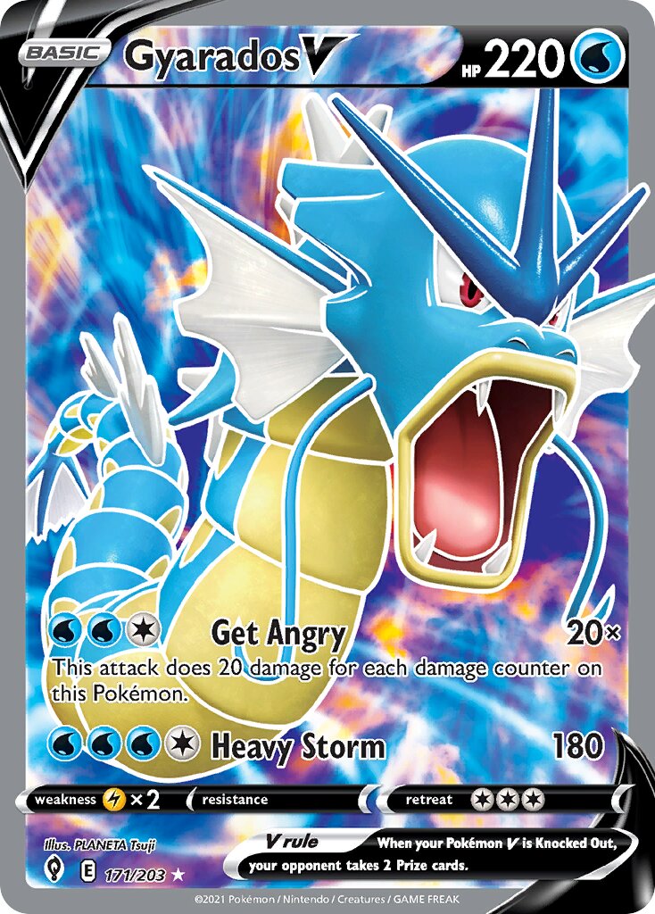 Gyarados V 171/203 — Evolving Skies (English Pokémon TCG card)