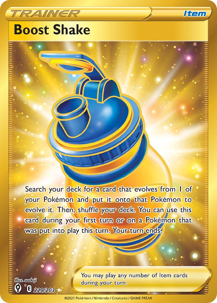 Boost Shake 229/203 — Evolving Skies (English Pokémon TCG card)
