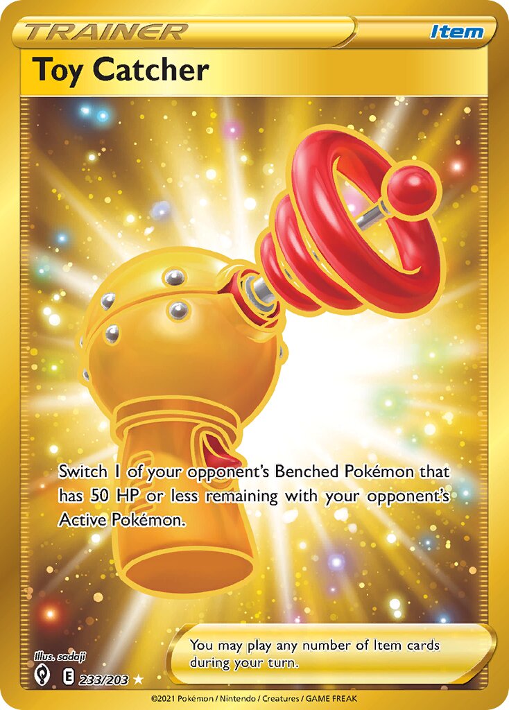 Toy Catcher 233/203 — Evolving Skies (English Pokémon TCG card)