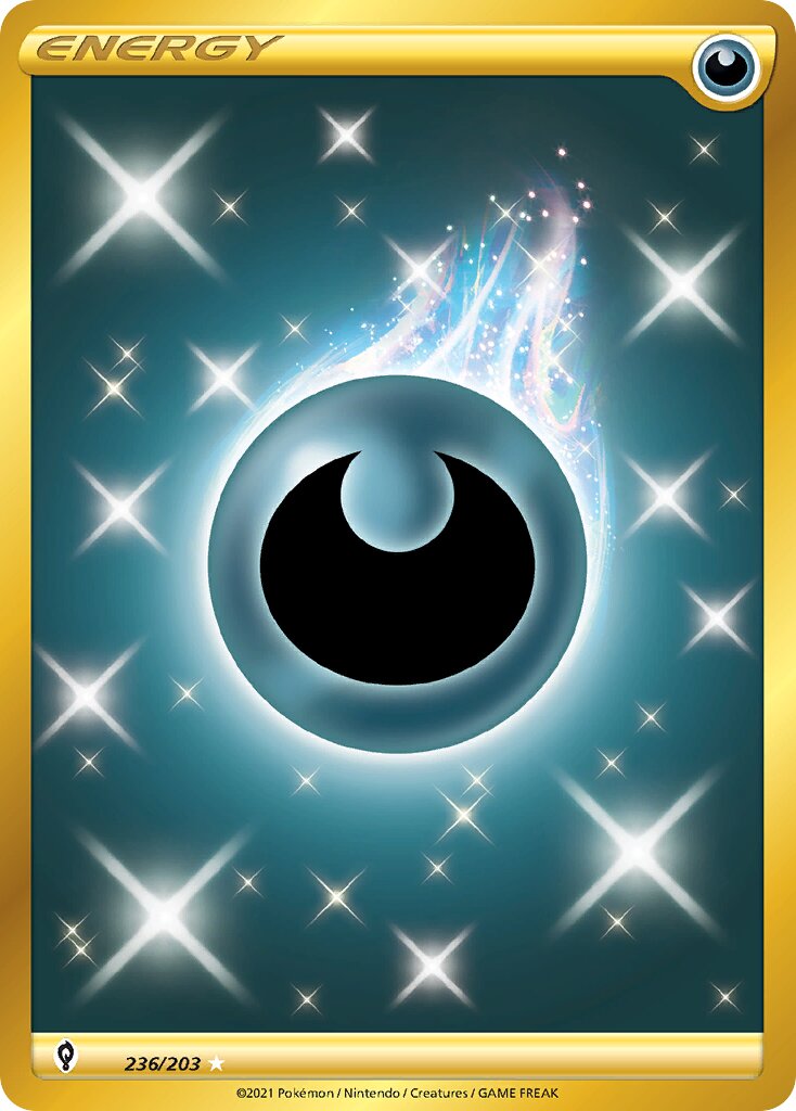 Darkness Energy 236/203 — Evolving Skies (English Pokémon TCG card)